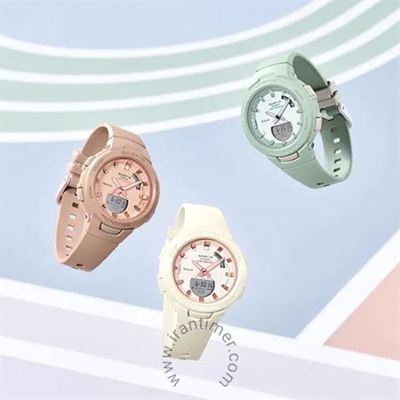 قیمت و خرید ساعت مچی کاسیو (CASIO) بیبی جی مدل BSA-B100CS-3ADR اسپرت | اورجینال و اصلی