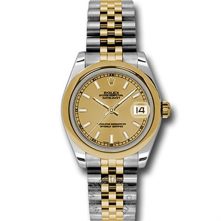 قیمت و خرید ساعت مچی زنانه رولکس(Rolex) مدل 178243 chij Gold کلاسیک | اورجینال و اصلی