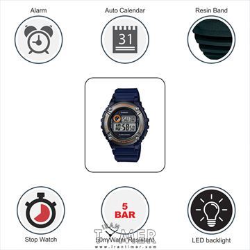 قیمت و خرید ساعت مچی مردانه کاسیو (CASIO) جنرال مدل W-216H-2BVDF اسپرت | اورجینال و اصلی