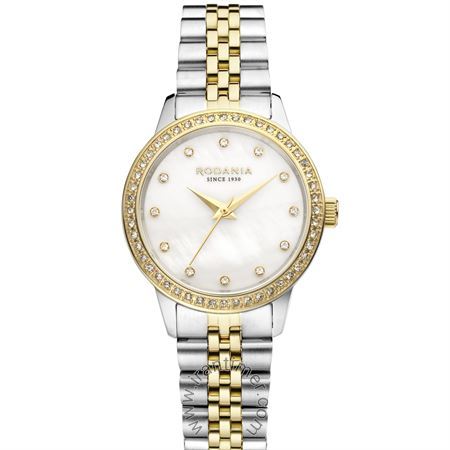 ساعت مچی زنانه فشن تمام استیل، نگین دار