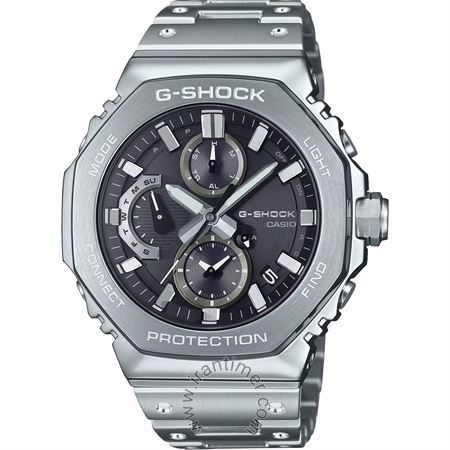ساعت مچی مردانه کلاسیک تمام استیل، اتصال به موبایل از طریق بلوتوث و برنامه CASIO WATCHES