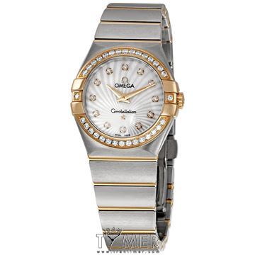 ساعت مچی زنانه کلاسیک بند استیل، با استفاده از طلایی 18 عیار، الماس دار