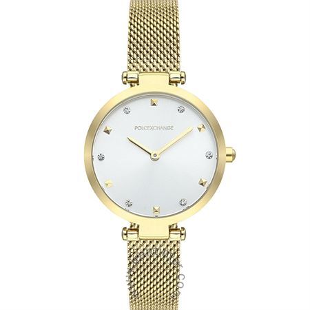 ساعت مچی زنانه کلاسیک تمام استیل، نگین دار