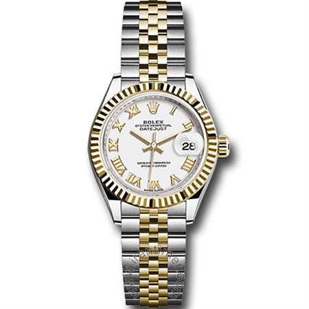 ساعت مچی سرمایه گذاری روی ساعت رولکس حداقل از 6000 دلار میباشد ، خرید و فروش ساعتهای آکبند و دست دوم به صورت تلفنی ، زنانه کلاسیک استیل و طلا 18 عیار، نمایش تاریخ، اتوماتیک، سنگ قیمتی داخل موتور، موتور calibre