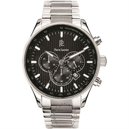 ساعت مچی مردانه کلاسیک تمام استیل، کرونوگراف، نمایش تاریخ، نمایش 24 ساعت شبانه روز، سرعت سنج