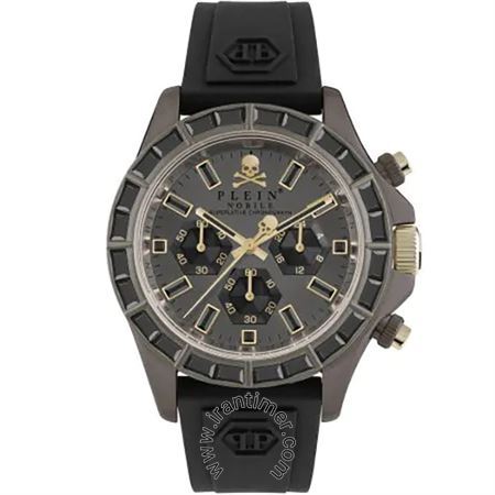 ساعت مچی مردانه اسپرت فشن بند پلاستیکی، کرونوگراف، سنگ زیرکونیا