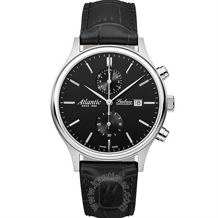 ساعت مچی مردانه کلاسیک بند چرم طبیعی، موتور Ronda R3520.D