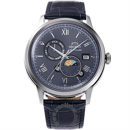 ساعت مچی مردانه کلاسیک بند چرم طبیعی، 22 عدد سنگ قیمتی داخل موتور