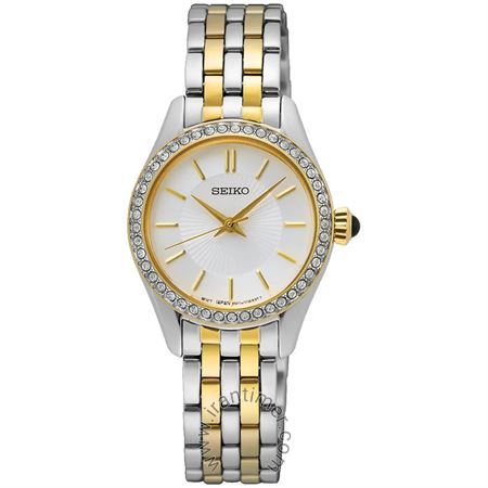 ساعت مچی زنانه فشن تمام استیل، نگین دار