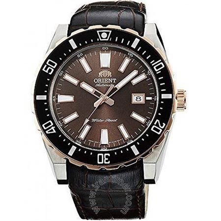 ساعت مچی مردانه کلاسیک بند چرم طبیعی، اتوماتیک، سنگ قیمتی داخل موتور