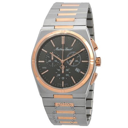 ساعت مچی مردانه کلاسیک تمام استیل، موتور Ronda 5030D
