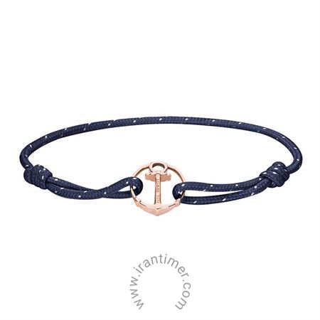 ساعت مچی دستبند مردانه و زنانه اسپرت پارچه و استیل، تنظیم بند با استفاده از گره های دستبند