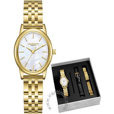 ساعت مچی زنانه کلاسیک بند استیل، همراه با بند چرمی و بند استیل حصیری