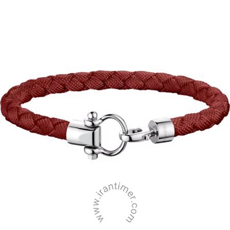 ساعت مچی دستبند مردانه و زنانه اسپرت پارچه و استیل، سایز L، مناسب وزن 75 الی 90 کیلوگرم، طول دستبند  20.2 سانتی متر