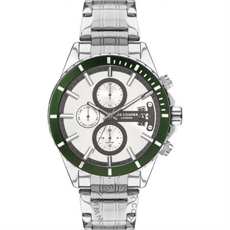 ساعت مچی مردانه کلاسیک بند استیل، نمایش تاریخ کامل، دو زمانه