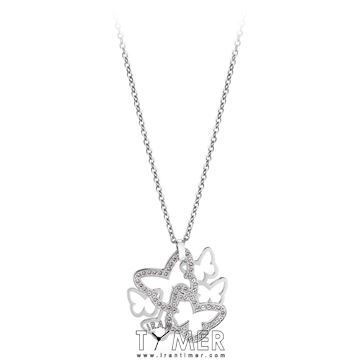 ساعت مچی گردنبند زنانه فشن تمام استیل، نگین دار