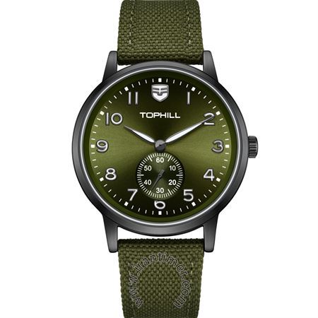 ساعت مچی مردانه اسپرت بند چرم طبیعی با روکش پارچه