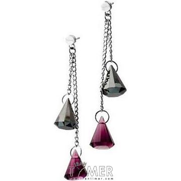 ساعت مچی گوشواره زنانه فشن تمام استیل، نگین دار