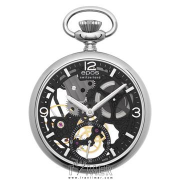 ساعت مچی مردانه جیبی کلاسیک تمام استیل، کوکی، سنگ قیمتی داخل موتور، (ULITAS6497)، اسکلتون