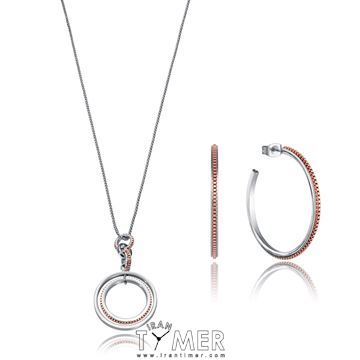 زیور آلات و جواهر ست گردنبند و گوشواره کلاسیک تمام استیل