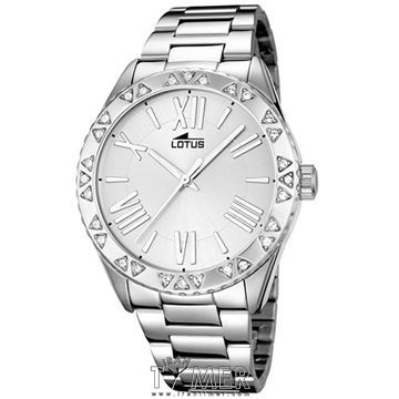 ساعت مچی زنانه کلاسیک تمام استیل، نگین دار