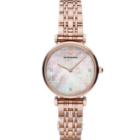 ساعت مچی زنانه کلاسیک تمام استیل، نگین دار