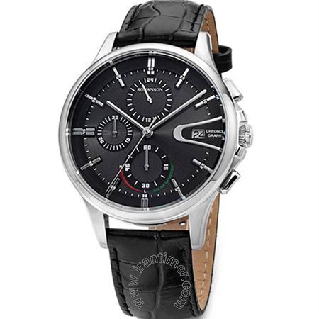 ساعت مچی مردانه کلاسیک بند چرمی، کرونوگراف، نمایش تاریخ، نمایش 24 ساعت شبانه روز