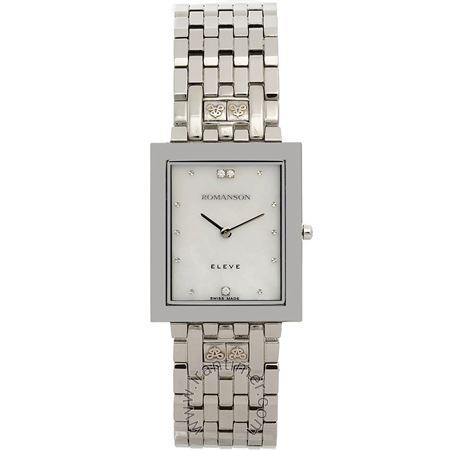 ساعت مچی مردانه فشن تمام استیل، نگین دار