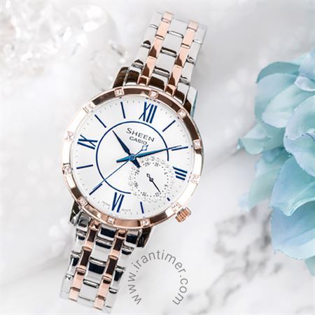 قیمت و خرید ساعت مچی زنانه کاسیو (CASIO) شین مدل SHE-3046SGP-7BUDF کلاسیک | اورجینال و اصلی