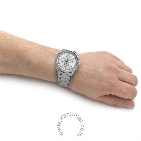 قیمت و خرید ساعت مچی سیکو SEIKO مدل SSB375P1 | مردانه کلاسیک تمام استیل،  کرونوگراف، نمایش تاریخ، سرعت سنج