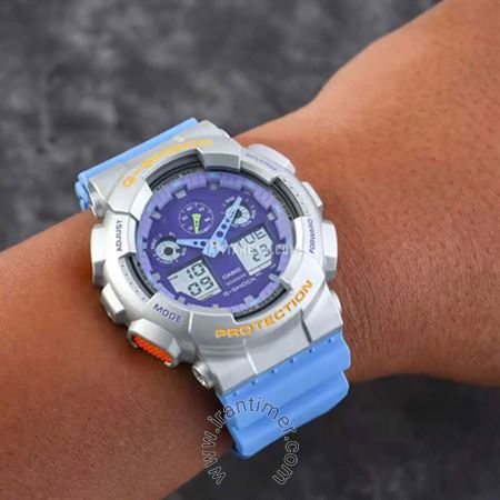 قیمت و خرید ساعت مچی مردانه کاسیو (CASIO) مدل GA-100EU-8A2DR اسپرت | اورجینال و اصلی