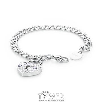 ساعت مچی دستبند زنانه فشن تمام استیل، نگین سواروسکی