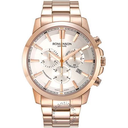 ساعت مچی مردانه کلاسیک تمام استیل، کرونوگراف، نمایش تاریخ