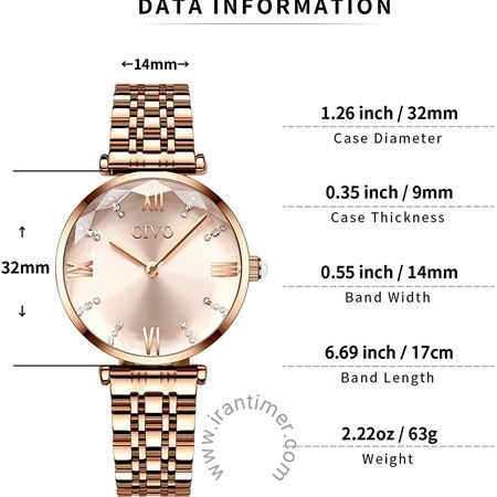 قیمت و خرید ساعت مچی زنانه سیوو(CIVO) مدل 1386842 کلاسیک | اورجینال و اصلی