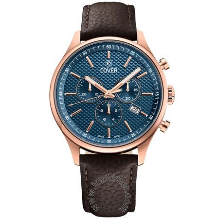 ساعت مچی مردانه کلاسیک بند چرم طبیعی، موتور Ronda Cal. 5040 D