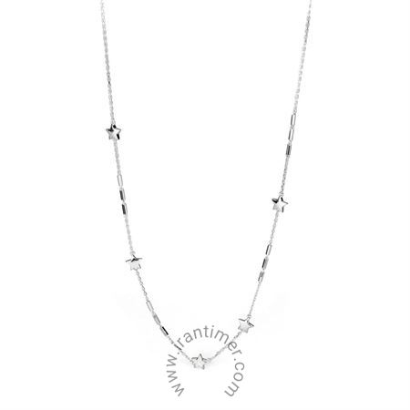 ساعت مچی گردنبند زنانه فشن تمام نقره، سنگ زیرکونیا