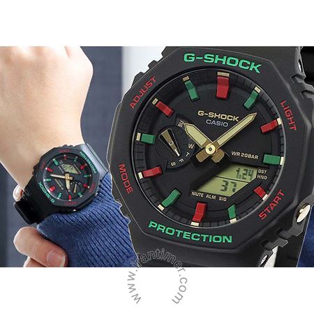 قیمت و خرید ساعت مچی مردانه کاسیو (CASIO) جی شاک مدل GA-2100TH-1ADR اسپرت | اورجینال و اصلی