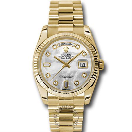 قیمت و خرید ساعت مچی مردانه زنانه رولکس(Rolex) مدل 118238 mdp White کلاسیک فشن | اورجینال و اصلی