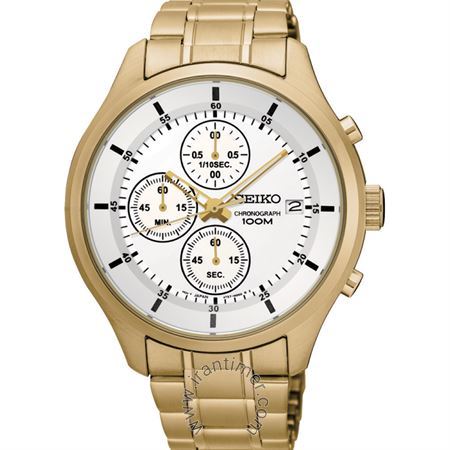 ساعت مچی مردانه کلاسیک تمام استیل، کرونوگراف، نمایش تاریخ