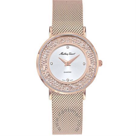 ساعت مچی زنانه فشن تمام استیل، الماس دار، الماس PK 3 / 1.05 KT، موتور RONDA 762، رنگ PVD