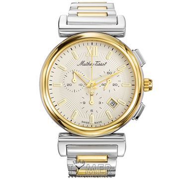 ساعت مچی مردانه کلاسیک تمام استیل، کرونوگراف، نمایش تاریخ، رنگ PVD