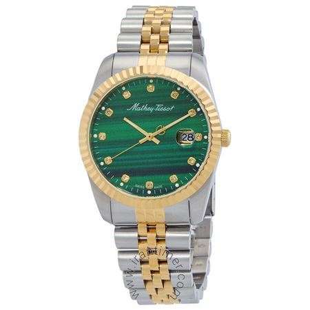 ساعت مچی مردانه فشن تمام استیل، ست، موتور Ronda 515