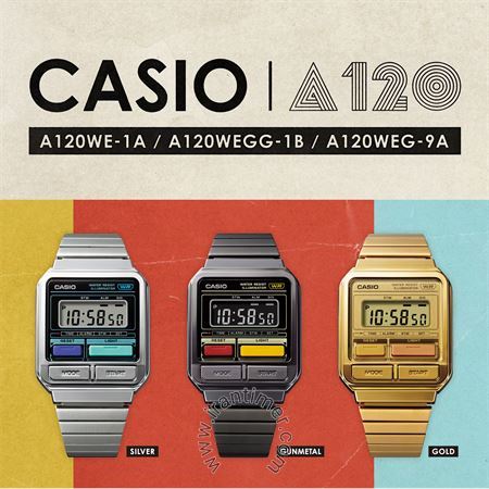 قیمت و خرید ساعت مچی مردانه زنانه کاسیو (CASIO) جنرال مدل A120WEG-9ADF کلاسیک | اورجینال و اصلی
