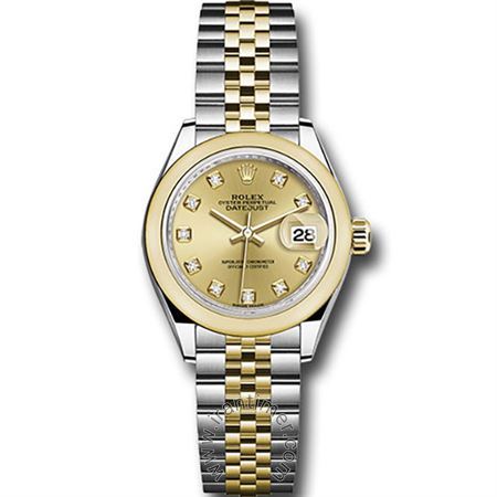 قیمت و خرید ساعت مچی زنانه رولکس(Rolex) مدل 279163 chdj Gold کلاسیک | اورجینال و اصلی