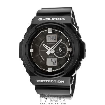 ساعت مچی مردانه اسپرت بند رزین صفحه گرد ترکیبی نمایشگر روز تاریخ ساعت جهانی ضد شوک ضد مغناطیس