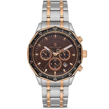 ساعت مچی مردانه کلاسیک بند استیل، نمایش تاریخ کامل، دوزمانه