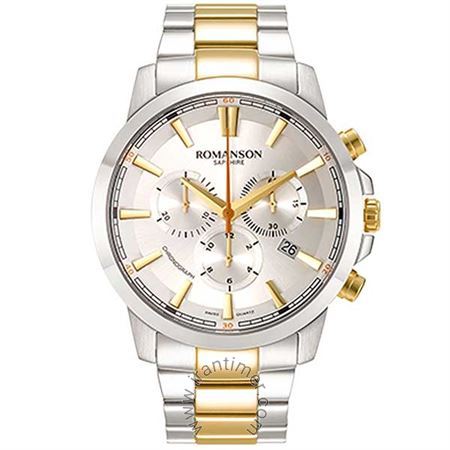 ساعت مچی مردانه کلاسیک تمام استیل، کرونوگراف، نمایش تاریخ