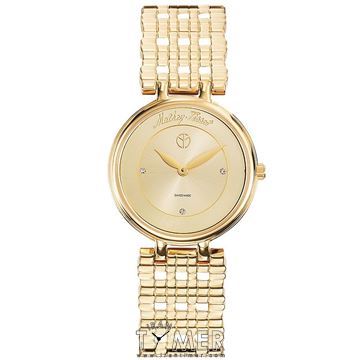 ساعت مچی زنانه کلاسیک فشن تمام استیل، نگین دار، رنگ PVD