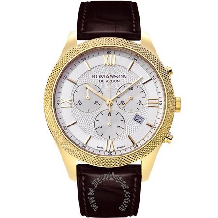 ساعت مچی مردانه کلاسیک بند چرمی، کرونوگراف، نمایش تاریخ