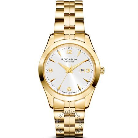 ساعت مچی زنانه کلاسیک تمام استیل، نمایش تاریخ، موتور سوئیسی